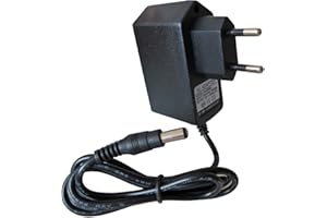keepdrum 9V AC-Adapter Netzteil für Effektgeräte Steckernetzteil 600mA 5,5mm Hohlstecker Netzgerät Stecker