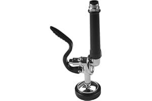 GEAKV Pre-Rinse Hose Connection Spray Head Handheld Multifunction Spray Valve High Pressure Dishwasher Accessories Chrome Finshed Black,Pull Down Sprayer