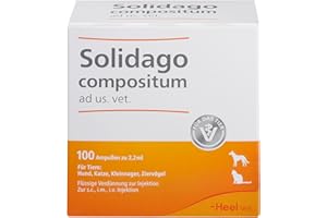 COENZYME COMPOSITUM Solidago compositum ad us. Vet. 100 Ampullen. Bestandteil der SUC-Kombination | Natürliches Tierarzneimittel für Katzen, Hunde, Kleinnager und Ziervögel | Made in Germany