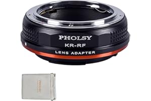 PHOLSY Adapter do montażu obiektywu Ręczne ustawianie ostrości: Kompatybilny z obiektywem Konica AR do korpusu aparatu Canon RF (EOS R-Type)