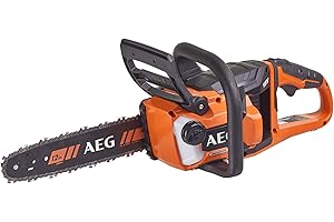AEG - Tronçonneuse de Charpente 18V PRO18V Brushless (Sans Batterie) - Excellente Autonomie - Frein de Chaîne Mécanique - Grand Confort de Travail avec Poignée Antivibration - ACS18B30-0