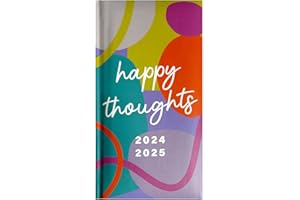 PAULSTORE 2024-2025 Slim Week to View Mid Year Academic Diary Student Teacher Planner (Cheetah Print)