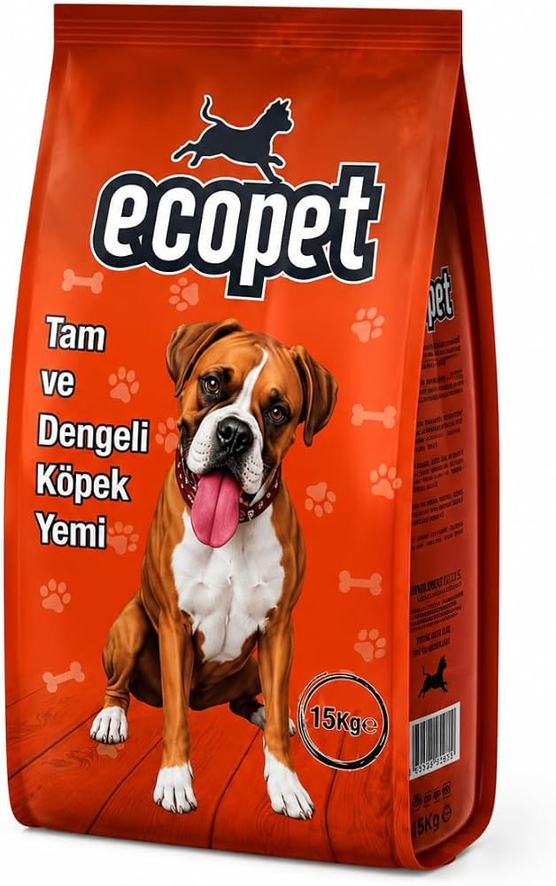 Ecopet Kuzu Etli ve Pirinçli Köpek Maması, 15 kg