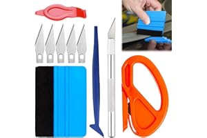 QTTVBTNA 10 Stück Car Vinyl Wrap Tool Kit, Fensterfolienwerkzeuge Wrap Squeegee Tool Wallpaper Glättung Kit, für Car Wrapping Folierungs Selbstklebende Folie Fenstertönung Bastelarbeiten