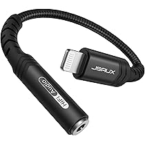 2-in-1 Lightning / 3,5 mm hoofdtelefoonaansluiting-adapter MH027 - wit