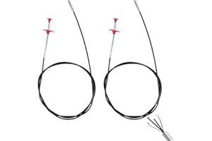 MHYMX Drain Unblocker Tools, 2PCS Drain Snake Unblocker Flexible Grabber Pickup Tool Extra Long Toilet Unblocker Tools 60cm and 160cm Retractable Toilet Auger for Unblocking