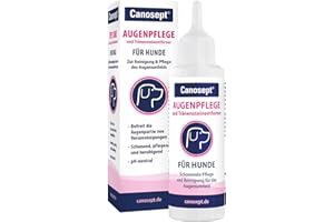 Canosept Augenpflege für Hunde 120ml - Tränenfleckenentferner Hund - Augenpflege Hund - Pflegemittel & Reinigungsmittel für den Bereich ums Auge - Für sensible Hundepflege