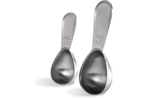 Miarka do kawy: U-Taste Trwała miarka ze stali nierdzewnej 18/8 1 łyżka stołowa i 2 łyżki stołowe