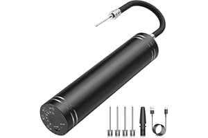 Morpilot automatyczna pompa balonowa, przenośna pompka elektryczna do wielokrotnego napełniania przez USB inteligentna pompa powietrza z igłami do piłki sportowej, piłka nożna, koszykówka do rugby