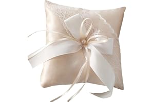 Yhuasia Hochzeit Ringkissen in Weiß für Verlobung oder Eheringe