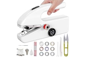 MIAOKE Battery and Type-C Power Portable Handheld Sewing Machine, 2 Speed Modes Mini Sewing Machine for couturier, Tailor, Beginner, Easy to Use at Home, Studio, Travel, DIY and Many Occasions
