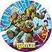 Produktbild Runder Teenage Mutant Ninja Turtles Tortenaufleger aus Oblate: Bedrucktes Esspapier mit Comic-Helden als Tortendeko für den Kinder-Geburtstagskuchen. (Durchmesser ca.20 cm)