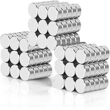 Wukong Neodym Magnete 8x3 mm 108 Stück Mini Magnete Extrem Stark Sehr Starke Magnete für Glas-Magnetboards, Magnettafel, Whit