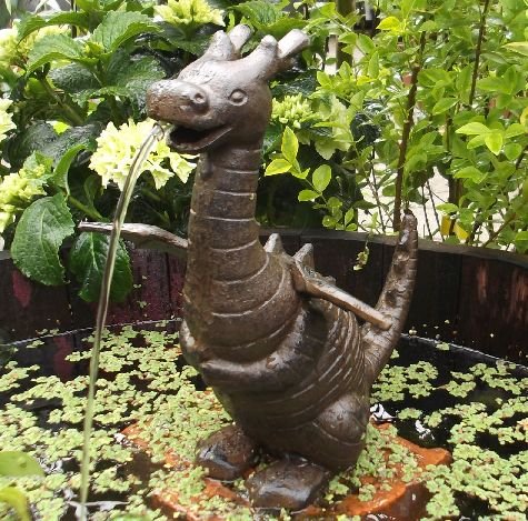 Wasserspeier "Drache" aus Gusseisen, Höhe 26 cm