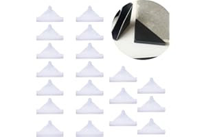 Zaky - Protector de bordes de mesa para esquinas de cristal y espejo (20 unidades) (6 × 70 mm)