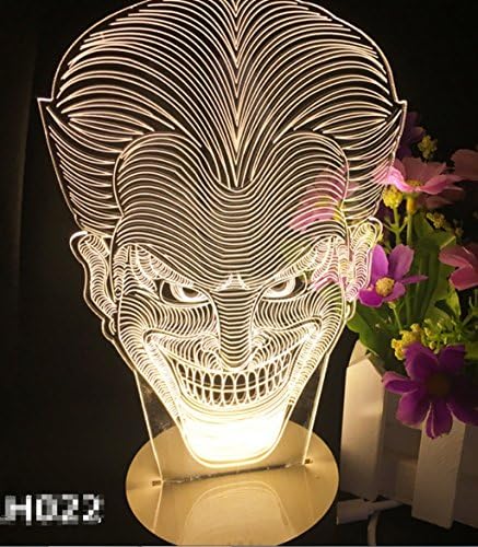 Sucatle 3D, vision, table lamp, USB, energy saving, night light, grimace, creative, desk lamp, personality, gift, custom Sucatle