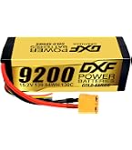 DXF 2 Paquete 4S Golden Series - Batería de polímero de Litio 15,2 V, 130 C, 9200 mAh, HV RC, Carcasa Dura con Conector XT90, para Modelos RC Car RC Truck Tank