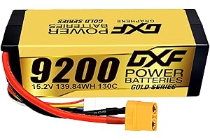 DXF 4S LiPo akumulator 15,2 V 130C 9200 mAh twarda bateria z wtykiem XT90 do samochodów RC, samolotów RC, helikopterów RC, RC Hobby (1 szt.)