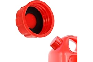 RECITEM Bouchon de boîte de carburant de 1/2/5 gallons - Filetage grossier rouge - Couvercle de rechange durable pour bidon d'essence Midwest, Briggs et Stratton - Remplacement du couvercle de boîte de gaz (1