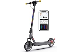 5TH WHEEL V40 Pro Trottinette Électrique Adulte, 10'' Scooter Electrique Pliable, E-Scooter avec App Control, Vitesse Max 25km/h, 40 KM Autonomie Maximale, Affichage LED, Amortisseurs Quadruples