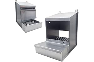 MONTIDISTRIBUZIONE Nido ad 1 Posto per Galline Ovaiole. Raccolta Uova dall'Interno del Pollaio. Misure cm L 30 x P 42 x H 43