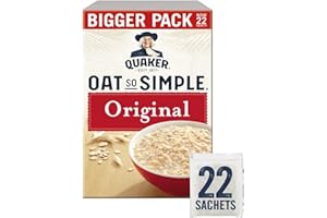 Quaker Oat So Simple Original 22 Sachets de 27 gramme New Family BIG PACK - Flocons d'avoine à grains entiers