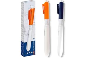 Znnhnn 2 lápices de pulverización, bolígrafo de pulverización de agua para escribir, 2 en 1 que escupe agua, bolígrafo grabable, punzón, para la oficina escolar