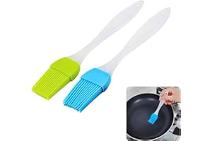SDKZBFC 2 PCS Brosse à pâtisserie en silicone, Brosse à pâtisserie de cuisine, Brosse à grillades, Petite brosse à pâtisserie, Brosse à pâtisserie BBQ pour grillades Pâtisseries Remuer Cuire