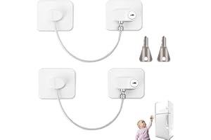 HURRY UP [𝟮𝗣𝗖𝗦] Securite Fenetre Enfant, Securite Fenetre, Securite Porte Enfant avec 2 Clés, sécurité fenêtre enfant avec Adhésif Puissant pour Fenêtres Blocs Bloque Porte Frigo