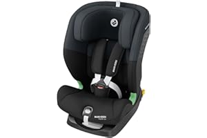 Maxi-Cosi Titan S i-Size, Rehausseur Voiture Enfant, 15 mois à 12 ans (76 à 150 cm), Siège‑auto ISOFIX, 5 Positions d'Inclinaison, Protection G-CELL, Harnais de Sécurité 5 Points, Tonal Black
