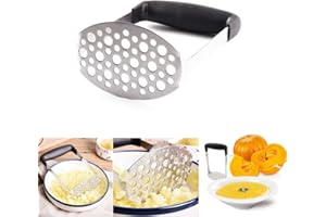 TBRAND Schiacciapatate, Spremifrutta in Acciaio Inox, Ideale per Frutta, Verdura, Alimenti per L'infanzia