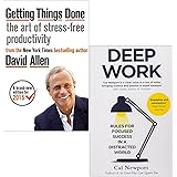Getting Things Done By David Allen & Deep Work By Cal Newport 2 Books Collection Set