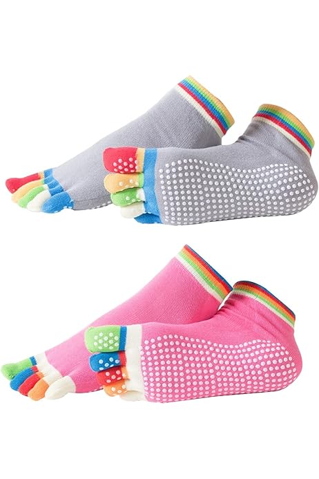 Calzini E Guanti Da Yoga Antiscivolo - Set Donna Per Pilates E Danza