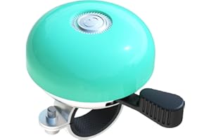 Greallthy Timbre de Bicicleta Retro y Robusto, Ruidoso para Bicicleta, Bonito Color, Resistente a la corrosión e Impermeable para manillares de 22,2 a 28,6 mm.