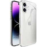 Microsonic Apple iPhone 16 Plus Kılıf Non Yellowing Crystal Clear Sararma &Ouml;nleyici Kristal Şeffaf [iPhone 16 Plus ile Uyumlu 