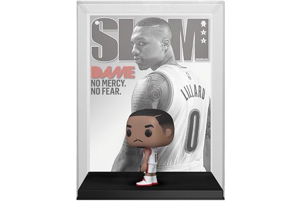 Funko Pop! NBA Cover: Slam - Damian Lillard - Figurine en Vinyle à Collectionner - Idée de Cadeau - Produits Officiels - Jouets pour Les Enfants et Adultes - Sports Fans