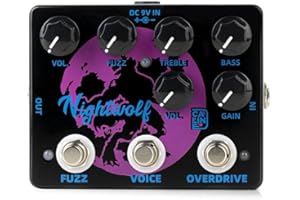 Caline DCP-08 Nightwolf - Overdrive de guitarra y pedal fuzz