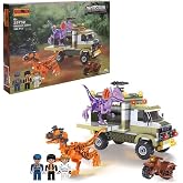 SUNMAN Dinosaur Set Dinozorlar Ve Dinozor Taşıma Aracı 3 Fig&uuml;rl&uuml; 366 Par&ccedil;a