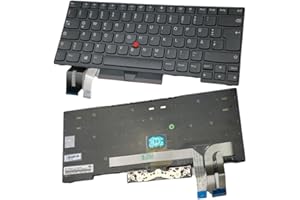‎TRADE-SHOP Trade-Shop Laptop Notebook Tastatur Deutsch QWERTZ mit Hintergrundbeleuchtung kompatibel mit Lenovo ThinkPad Edge E490 E485 E495 T480S T490 T495 P43s