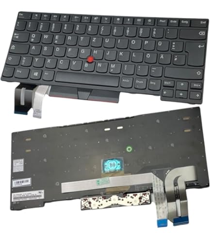 Tastiera Per Laptop Lenovo IdeaPad 110 (15ISK, 17ACL, 17IKB, 17ISK) – Layout Tedesco QWERTZ – Ricambio Originale Nero