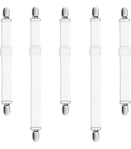 Lot De 5 Pinces à Nappe CUNGLIN - Pour Tables Extérieures, Réglables, Acier Inoxydable Anti-rouille