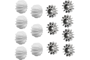 BOBOZHONG Bolas de Secado,14 Piezas Bolas de Secadora de Lavadora,Bolas de Lavado para Chaquetas de plumón,Bolas de Secadora Antiarrugas Reutilizables,Acelera el Secado(4 x 2 cm)