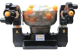 WanXiao Table Tennis Robot Ping Pong Ball Machine Automatic Table Tennis Machine for Training, S-1001
