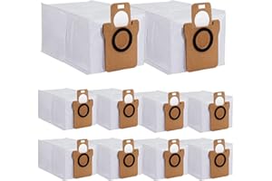 Asdazrxy 10 Pezzi Sacchetti di Polvere per aspirapolvere Dreame L10s Ultra, 2,5 l di Grande capacità, Set di Accessori di Ricambio per Robot aspirapolvere Dreame L10 Ultra, Xiaomi X10+