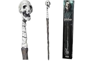 The Noble Collection - Death Eater Skull Wand In A Standard Windowed Box - 14in (35cm) Wizarding World Wand - Harry Potter Film Set Movie Props Wands
