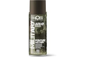 HQS HIGH QUALITY SPRAY HQS - Bote de pintura mate en aerosol, 400 ml, Army camuflaje militar (gris verde)