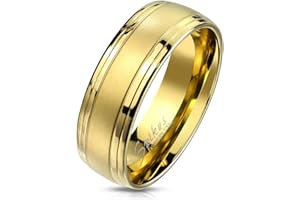 Paula & Fritz® pierścionek damski, męski, zaręczynowy, przyjaźni, 57 (18,1) – 72 (22,9)