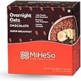 MiHeSo Mind Health Soul Miheso Overnight Oats (Chocolate) 420G|Healthy Oatmeal Breakfast|Ideal For Weight Loss,Fitness|No Refined Sugar|High Protein,Calcium&Fibre|Gluten Free|Added Probiotics