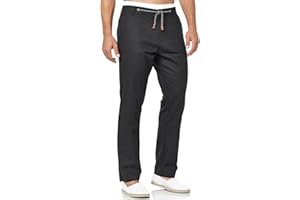 Indicode Hommes Veneto Pantalon en Lin et Coton