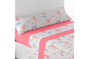 Rufino Díaz Juego Sábanas 3 Piezas Verano Infantil Danza (Rosa - 90 cm) - Taco Extra Suave - para una sensación acogedora y de Confort